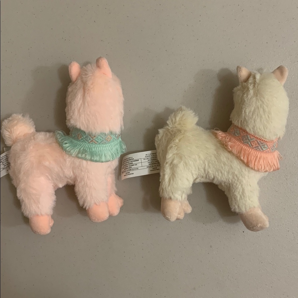 Mary Meyer Lexi Llama Plush Lot Pink Cream Stuffed Animals - Picture 6 of 8